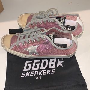 Golden Goode Deluxe Brand VSTAR2 Venezia, Made in Italy, Pink Sparkle